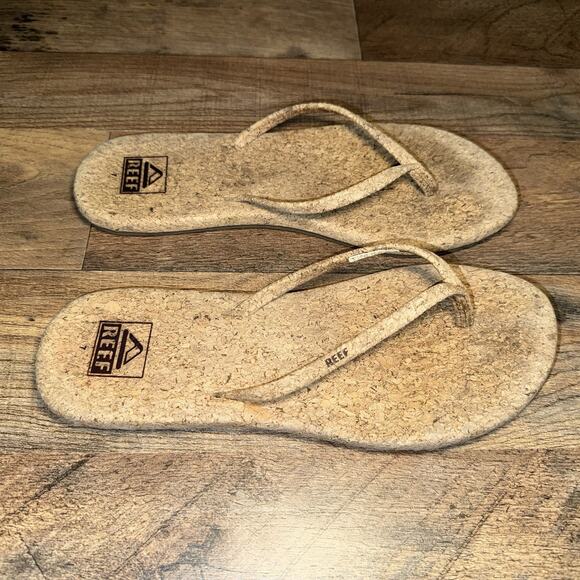 Reef Shoes - REEF Women’s Sandals Flip Flops Cork Size 7